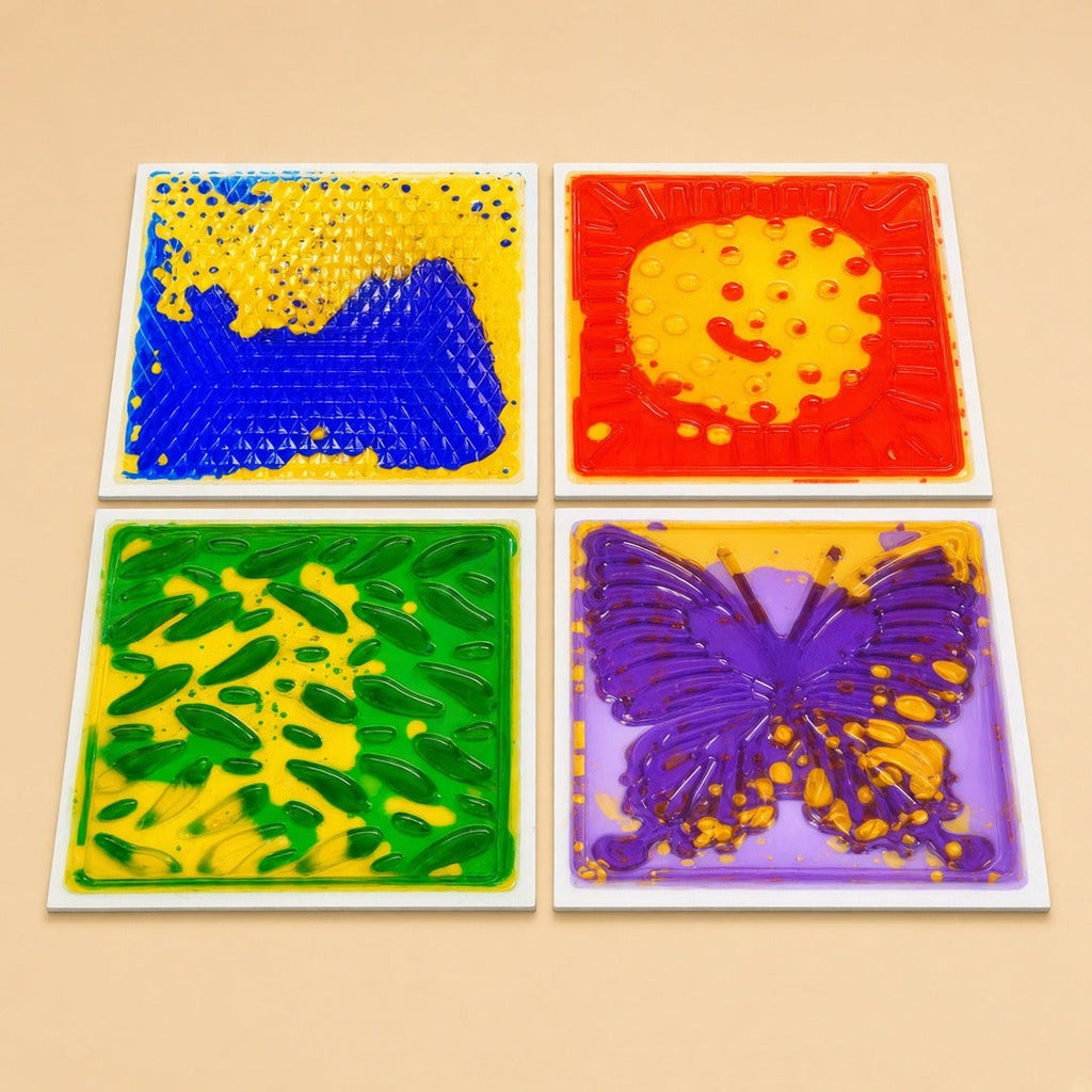 KinestheticLab liquid sensory tiles 2x2 color grid